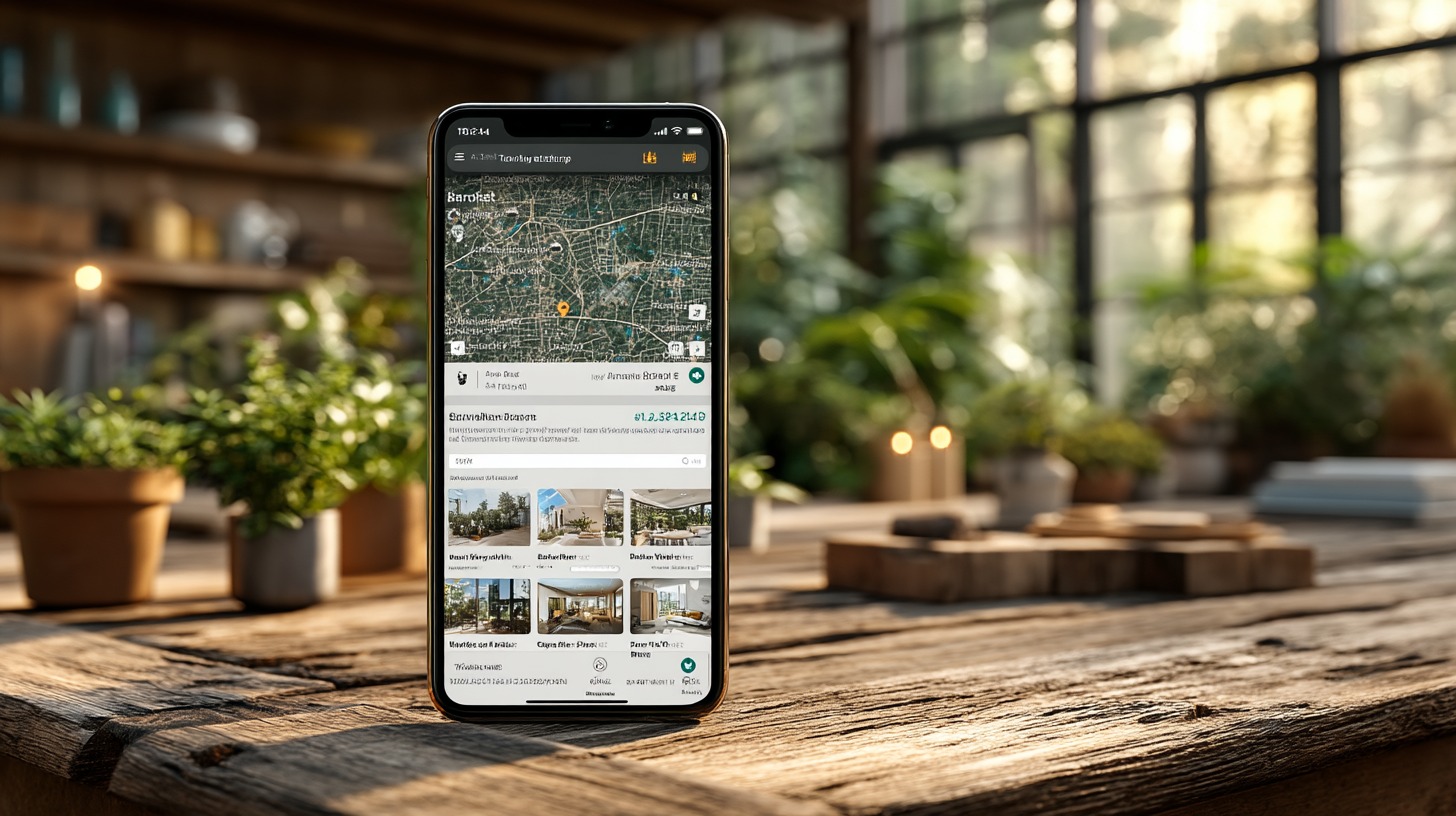 Homes in the rental app